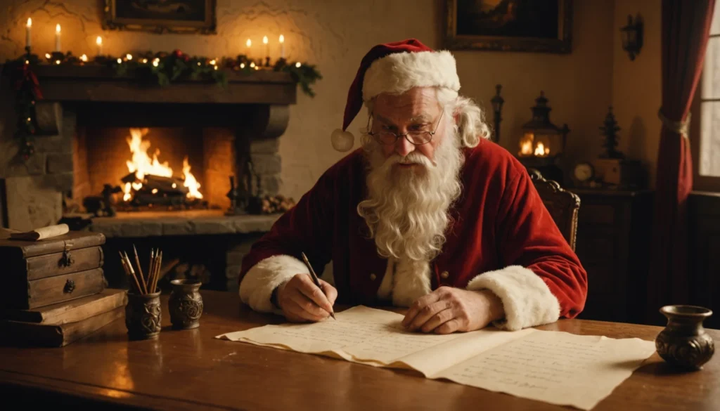 reponse du pere noel a imprimer